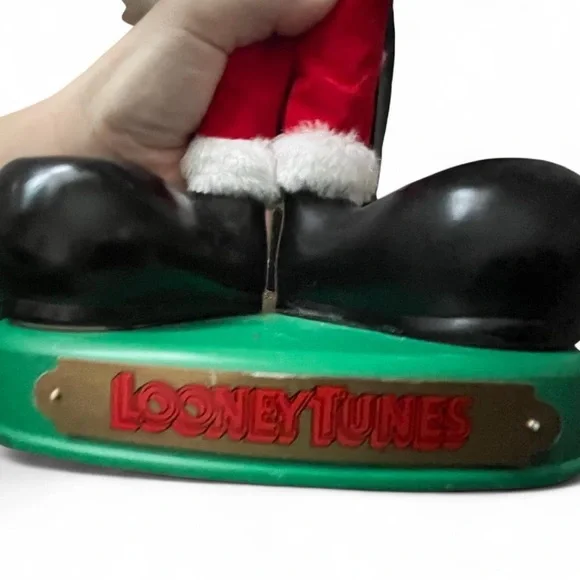 Festive Santa Bunny Figurine in Red and White - Picture 6 of 7